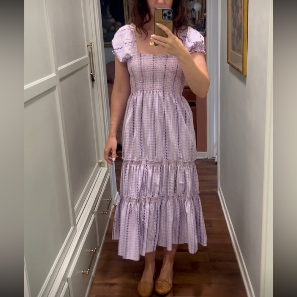 Cute gingham dress by OTI. Size small